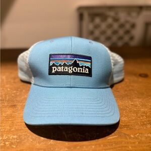 Patagonia Light Blue Mesh Back Hat